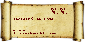 Marsalkó Melinda névjegykártya