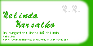 melinda marsalko business card